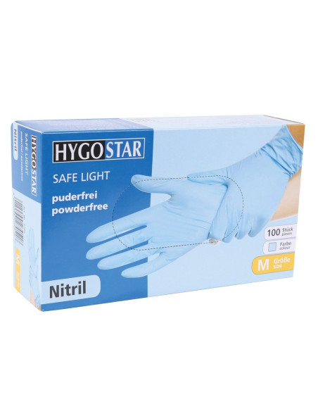 Перчатки Nitrylex PF Protect | Hитриловые | без пудры (Medium, 7-8) | Синий 100 шт.