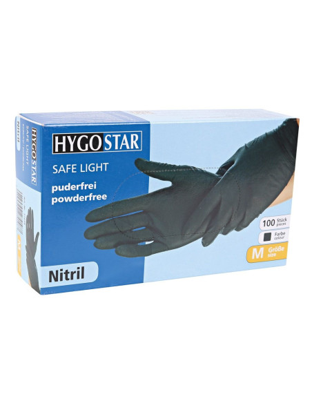 Перчатки Nitrylex PF Black | Hитриловые | без пудры (Small, 6-7) | Черный 100 шт.