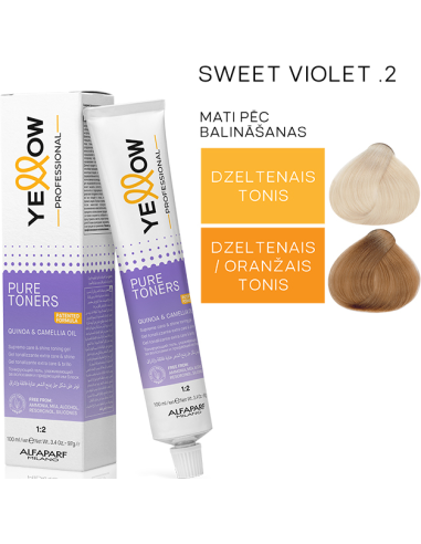 YELLOW PURE TONERS -  .2 SWEET VIOLET