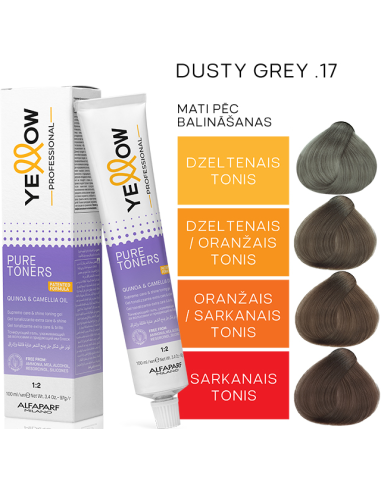 YELLOW PURE TONERS -  .17 DUSTY GREY