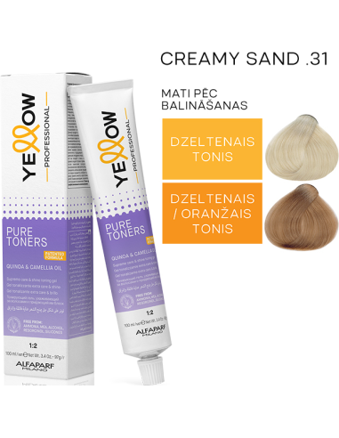 YELLOW PURE TONERS -  .31 CREAMY SAND