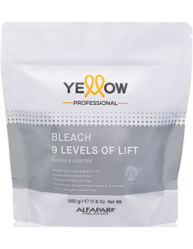 YELLOW 9 Levels Of Lift bleaching powder 500gr