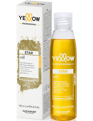 YELLOW STAR spīdumu piešķiroša eļļa visiem matu tipiem 125ml