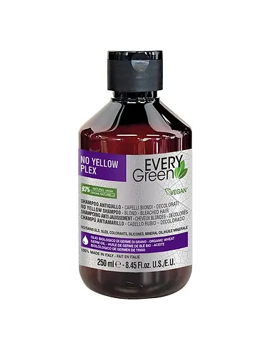 EVERYGREEN NO YELLOW PLEX Shampoo for blonde hair with violet pigment 250ml