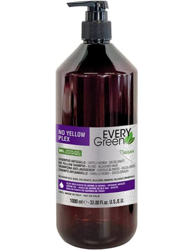 EVERYGREEN NO YELLOW PLEX Shampoo for blonde hair with violet pigment 1000ml