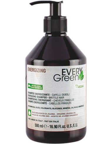 EVERYGREEN ENERGIZING Šampūns stiprinošs, matu izkrišanas profilaksei 500ml