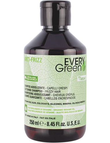 EVERYGREEN ANTI-FRIZZ Šampūns mīkstinošs -disciplinējošs, novērš spurošanos 250ml