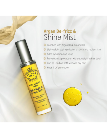 RICH Pure Luxury ARGAN Спрей против пушистости с аргановым маслом 50мл