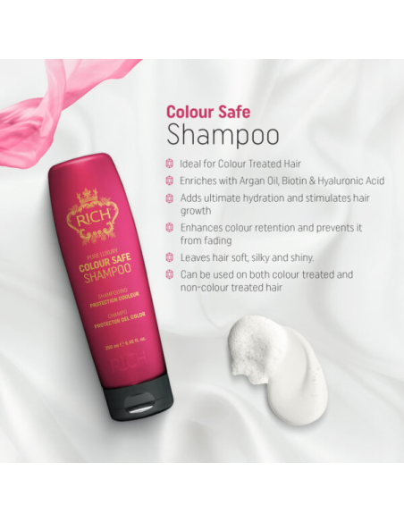 RICH Pure Luxury COLOR SAFE Šampūns krāsotiem matiem 250ml