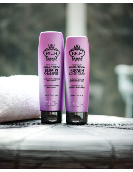 RICH Pure Luxury MIRACLE RENEW KERATIN Восстанавливающий CC шампунь 250мл