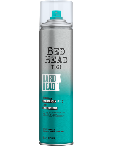 TIGI BED HEAD - HARD HEAD - Ļoti stipras fiksācijas matu laka 385ml