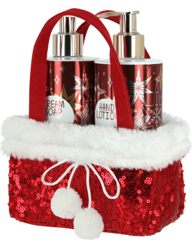 CHRISTMAS Glittering Komplekts ziepes krēmveida+losjons rokām 2*250ml