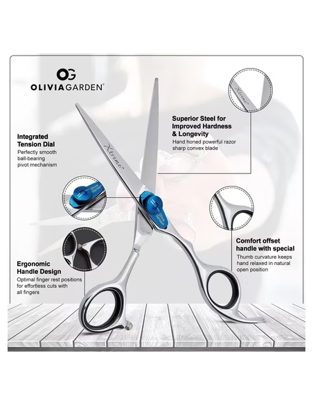 OLIVIA GARDEN Ножницы парикмахерские XTREME, 5.0"