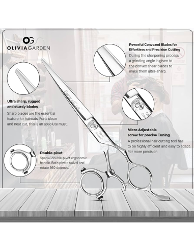 OLIVIA GARDEN Hairdressing scissors...