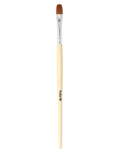 Make-up brush, for applying concealer, synthetic bristles, wooden handle