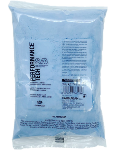 PERFORMANCE TECH Bleach powder blue, ammonia free 500g