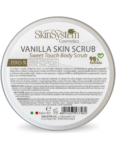 SkinSystem VANILLA SKIN Skrubis ķermenim (cukurs/vaniļa) 500ml