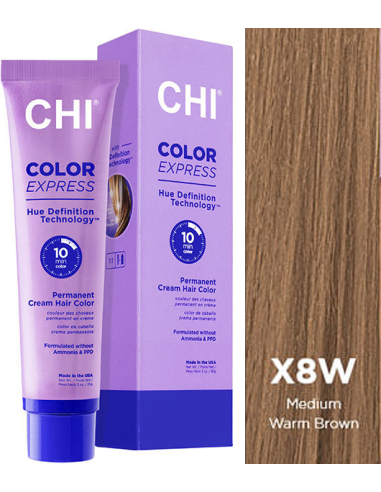 CHI COLOR EXPRESS krāsa X8W silts vidēji blonds 89g