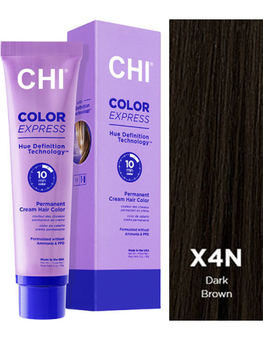 CHI COLOR EXPRESS krāsa  X4N tumši brūna 89g