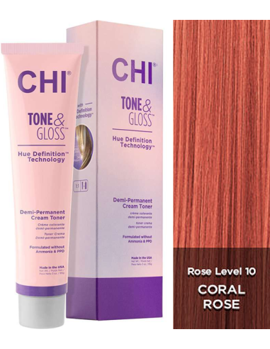 CHI TONE & GLOSS - Coral Rose 89g