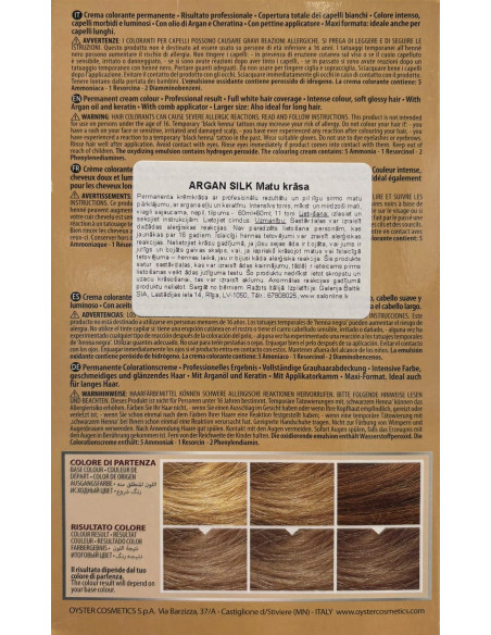 ARGAN SILK COLOR 9.9, Very light pearl blonde 60+60ml