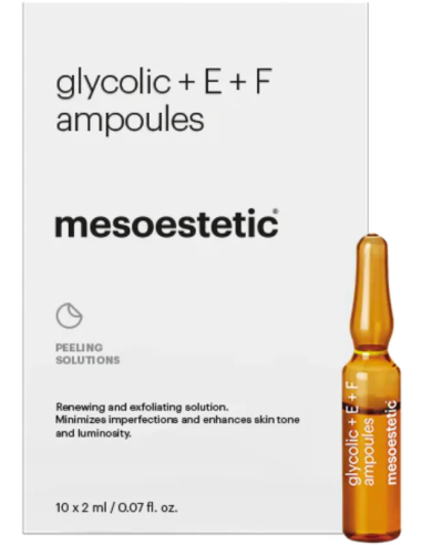 glycolic ampoules / glycolic acid ampoules with E and F vitamins 10x2ml